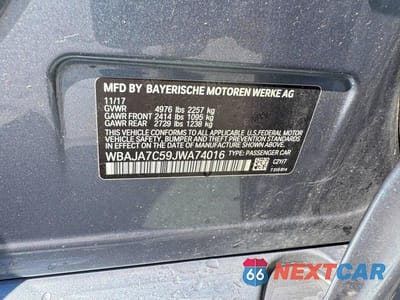 Zdjęcie 13 z 13 samochodu: 2018 BMW 530 XI VIN:WBAJA7C59JWA74016 - miniatura