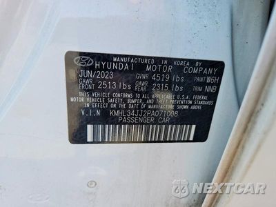 Zdjęcie 12 z 12 samochodu: 2023 HYUNDAI SONATA HYBRID SEL VIN:KMHL34JJ2PA071008 - miniatura
