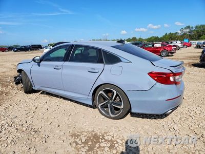 Drugie zdjęcie samochodu z przodu: 2021 HONDA ACCORD SPORT SE VIN:1HGCV1F41MA010018 - miniatura