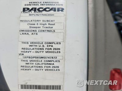 Zdjęcie 12 z 13 samochodu: 2021 PETERBILT 579 SEMI TRUCK VIN:1XPBDP9X5MD747872 - miniatura