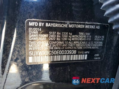 Zdjęcie 14 z 14 samochodu: 2014 BMW X3 XDRIVE28I VIN:5UXWX9C50E0D33938 - miniatura
