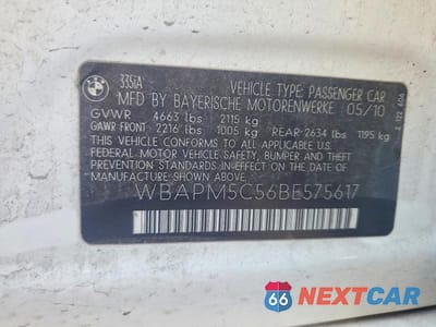 Zdjęcie 12 z 12 samochodu: 2011 BMW 335 I VIN:WBAPM5C56BE575617 - miniatura