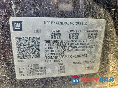 Zdjęcie 12 z 12 samochodu: 2019 CHEVROLET SILVERADO K3500 VIN:1GC4KVCY8KF186753 - miniatura