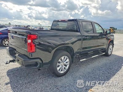 Trzecie zdjęcie samochodu z tyłu: 2024 CHEVROLET SILVERADO C1500 CUSTOM VIN:3GCPABEK8RG463062 - miniatura