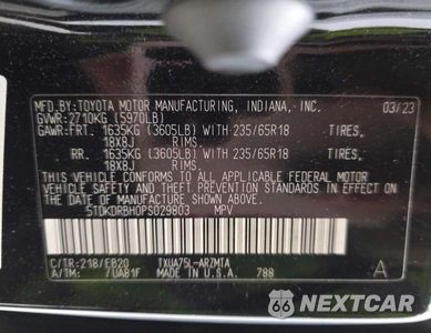 Zdjęcie 10 z 13 samochodu: 2023 TOYOTA HIGHLANDER XLE VIN:5TDKDRBH0PS029803 - miniatura