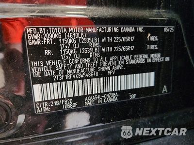 Zdjęcie 13 z 13 samochodu: 2025 TOYOTA RAV4 LE VIN:2T3F1RFVXSW548648 - miniatura