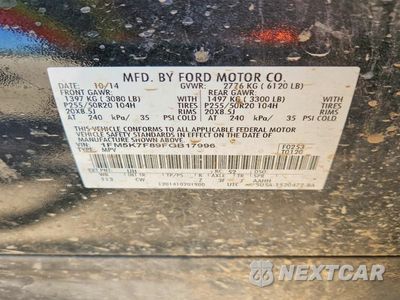 Zdjęcie 13 z 13 samochodu: 2015 FORD EXPLORER LIMITED VIN:1FM5K7F89FGB17996 - miniatura