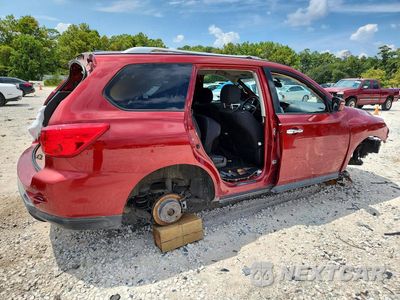 Trzecie zdjęcie samochodu z tyłu: 2017 NISSAN PATHFINDER SV VIN:5N1DR2MM7HC636372 - miniatura