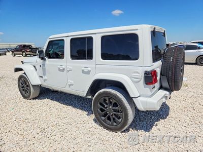 Drugie zdjęcie samochodu z przodu: 2021 JEEP WRANGLER UNLIMITED SAHARA VIN:1C4HJXEM8MW637645 - miniatura