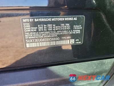 Zdjęcie 13 z 13 samochodu: 2025 BMW X5 SDRIVE 40I VIN:5UX13EU04S9X56690 - miniatura