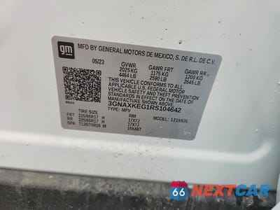 Zdjęcie 13 z 13 samochodu: 2024 CHEVROLET EQUINOX LT VIN:3GNAXKEG1RS104642 - miniatura