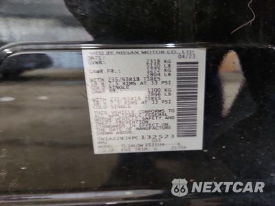 Zdjęcie 14 z 14 samochodu: 2023 NISSAN MURANO SV VIN:5N1AZ2BJXPC132523 - miniatura