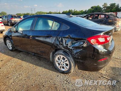 Drugie zdjęcie samochodu z przodu: 2019 CHEVROLET CRUZE LS VIN:1G1BC5SM8K7117437 - miniatura