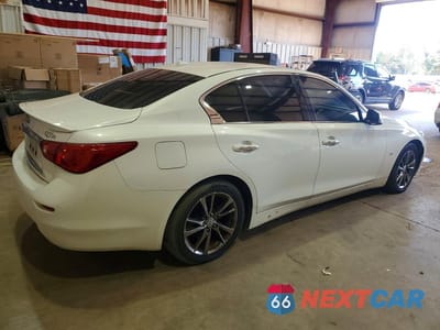 Trzecie zdjęcie samochodu z tyłu: 2015 INFINITI Q50 BASE VIN:JN1BV7AP5FM356219 - miniatura