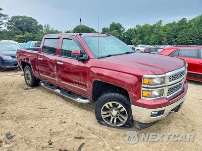 Czwarte zdjęcie samochodu z boku: 2015 CHEVROLET SILVERADO K1500 LT VIN:3GCUKREC1FG391974 - miniatura