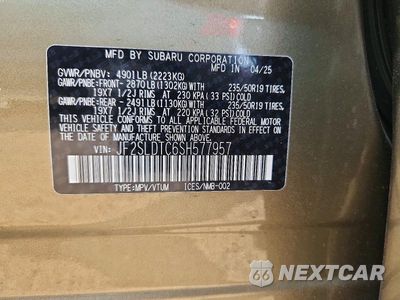 Zdjęcie 12 z 12 samochodu: 2025 SUBARU FORESTER TOURING VIN:JF2SLDTC6SH577957 - miniatura