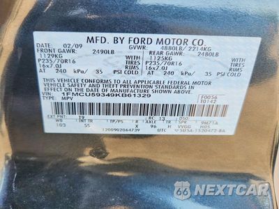 Zdjęcie 13 z 13 samochodu: 2009 FORD ESCAPE HYBRID VIN:1FMCU59349KB61329 - miniatura