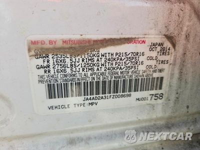 Zdjęcie 13 z 13 samochodu: 2015 MITSUBISHI OUTLANDER ES VIN:JA4AD2A31FZ008698 - miniatura