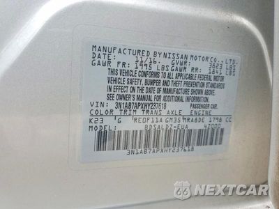 Zdjęcie 13 z 13 samochodu: 2017 NISSAN SENTRA SV VIN:3N1AB7APXHY237618 - miniatura