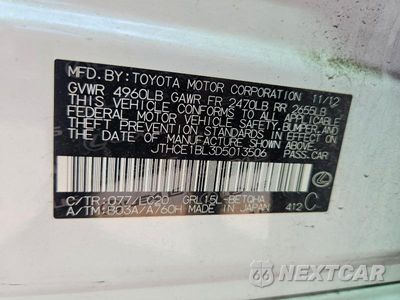 Zdjęcie 12 z 12 samochodu: 2013 LEXUS GS 350 VIN:JTHCE1BL3D5013506 - miniatura