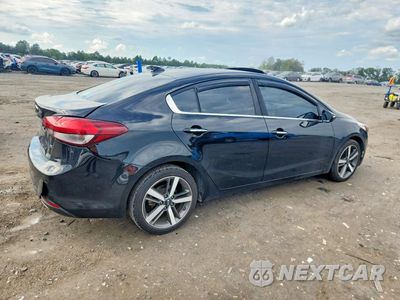Trzecie zdjęcie samochodu z tyłu: 2017 KIA FORTE EX VIN:3KPFN4A88HE115262 - miniatura