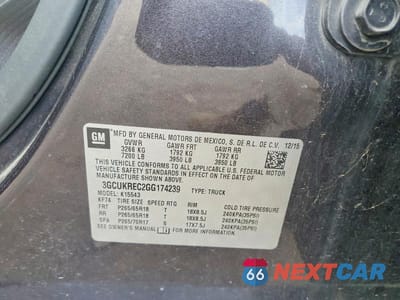Zdjęcie 12 z 12 samochodu: 2016 CHEVROLET SILVERADO K1500 LT VIN:3GCUKREC2GG174239 - miniatura