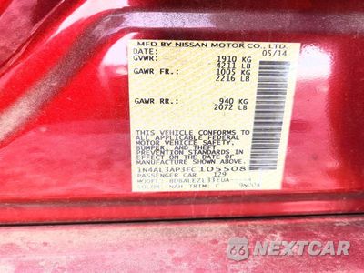 Zdjęcie 13 z 13 samochodu: 2015 NISSAN ALTIMA 2.5 S VIN:1N4AL3AP3FC105508 - miniatura