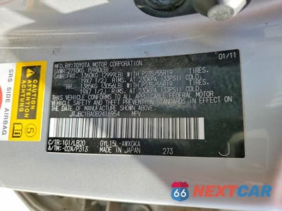 Zdjęcie 12 z 12 samochodu: 2011 LEXUS RX 450H VIN:JTJBC1BA0B2416954 - miniatura