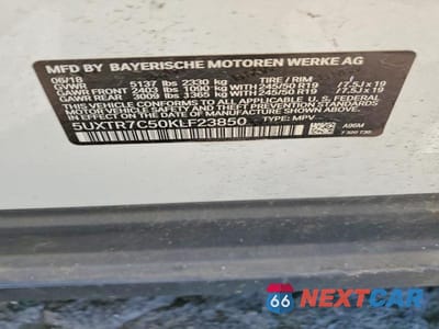 Zdjęcie 13 z 13 samochodu: 2019 BMW X3 SDRIVE30I VIN:5UXTR7C50KLF23850 - miniatura