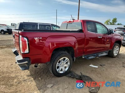Trzecie zdjęcie samochodu z tyłu: 2017 GMC CANYON SLT VIN:1GTH6DEN2H1168645 - miniatura