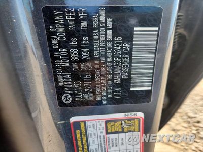 Zdjęcie 12 z 12 samochodu: 2023 HYUNDAI ELANTRA SEL VIN:KMHLM4AG3PU624216 - miniatura