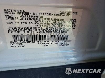 Zdjęcie 13 z 13 samochodu: 2015 MITSUBISHI OUTLANDER SPORT ES VIN:4A4AR3AW1FE059206 - miniatura