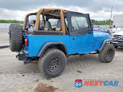 Trzecie zdjęcie samochodu z tyłu: 1994 JEEP WRANGLER / YJ SAHARA VIN:1J4FY49S2RP421926 - miniatura