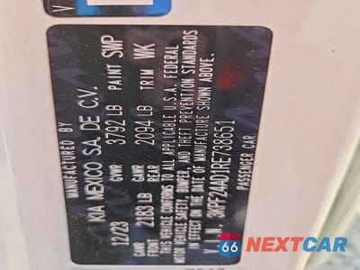 Zdjęcie 13 z 13 samochodu: 2024 KIA FORTE LXS VIN:3KPF24AD1RE738651 - miniatura