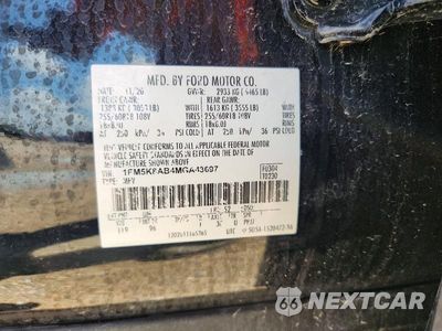 Zdjęcie 13 z 13 samochodu: 2021 FORD EXPLORER POLICE INTERCEPTOR VIN:1FM5K8AB4MGA43697 - miniatura
