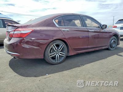 Trzecie zdjęcie samochodu z tyłu: 2017 HONDA ACCORD SPORT VIN:1HGCR2F61HA023031 - miniatura