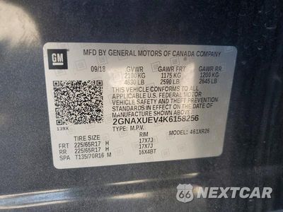 Zdjęcie 13 z 13 samochodu: 2019 CHEVROLET EQUINOX LT VIN:2GNAXUEV4K6158256 - miniatura
