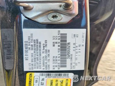 Zdjęcie 12 z 12 samochodu: 2020 FORD FUSION SE VIN:3FA6P0HD4LR167596 - miniatura