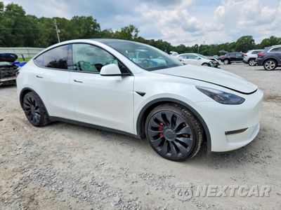 Czwarte zdjęcie samochodu z boku: 2022 TESLA MODEL Y VIN:7SAYGDEF7NF516404 - miniatura