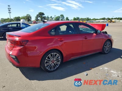 Trzecie zdjęcie samochodu z tyłu: 2021 KIA FORTE GT VIN:3KPF44AC4ME398177 - miniatura