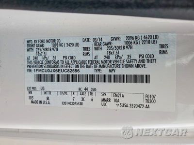 Zdjęcie 13 z 13 samochodu: 2014 FORD ESCAPE TITANIUM VIN:1FMCU0JX6EUC82556 - miniatura
