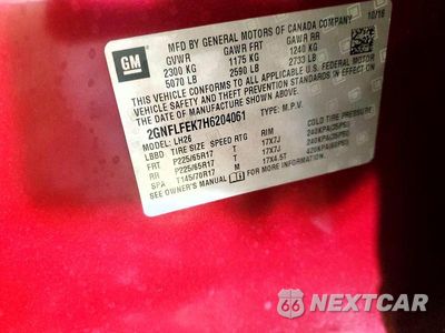 Zdjęcie 13 z 13 samochodu: 2017 CHEVROLET EQUINOX LT VIN:2GNFLFEK7H6204061 - miniatura