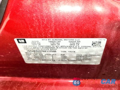 Zdjęcie 12 z 12 samochodu: 2017 CHEVROLET SILVERADO K1500 LT VIN:1GCVKREC7HZ117508 - miniatura