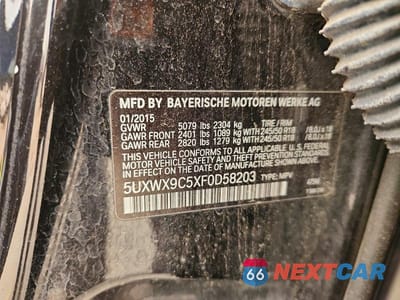 Zdjęcie 13 z 13 samochodu: 2015 BMW X3 XDRIVE28I VIN:5UXWX9C5XF0D58203 - miniatura