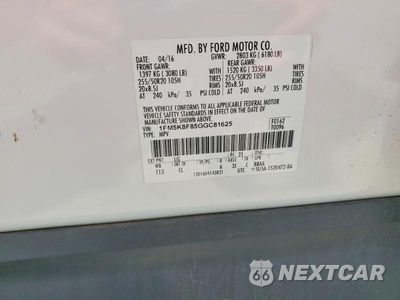 Zdjęcie 13 z 13 samochodu: 2016 FORD EXPLORER LIMITED VIN:1FM5K8F85GGC81625 - miniatura