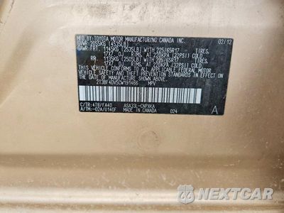 Zdjęcie 12 z 12 samochodu: 2012 TOYOTA RAV4 BASE VIN:2T3BF4DV5CW191466 - miniatura