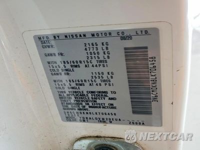 Zdjęcie 10 z 10 samochodu: 2020 NISSAN NV200 S VIN:3N6CM0KN8LK706458 - miniatura