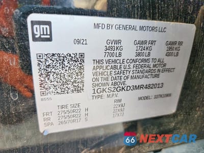 Zdjęcie 13 z 13 samochodu: 2021 GMC YUKON XL K1500 SLT VIN:1GKS2GKD3MR482013 - miniatura