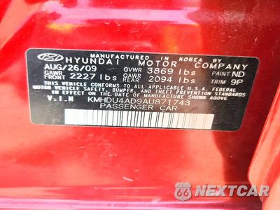 Zdjęcie 12 z 12 samochodu: 2010 HYUNDAI ELANTRA SE VIN:KMHDU4AD9AU871743 - miniatura