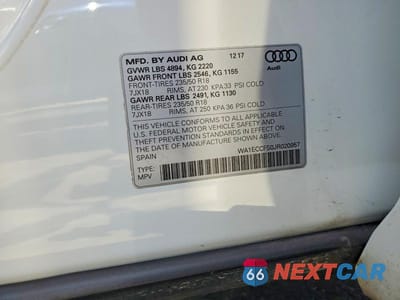 Zdjęcie 13 z 13 samochodu: 2018 AUDI Q3 VIN:WA1ECCFS0JR020957 - miniatura